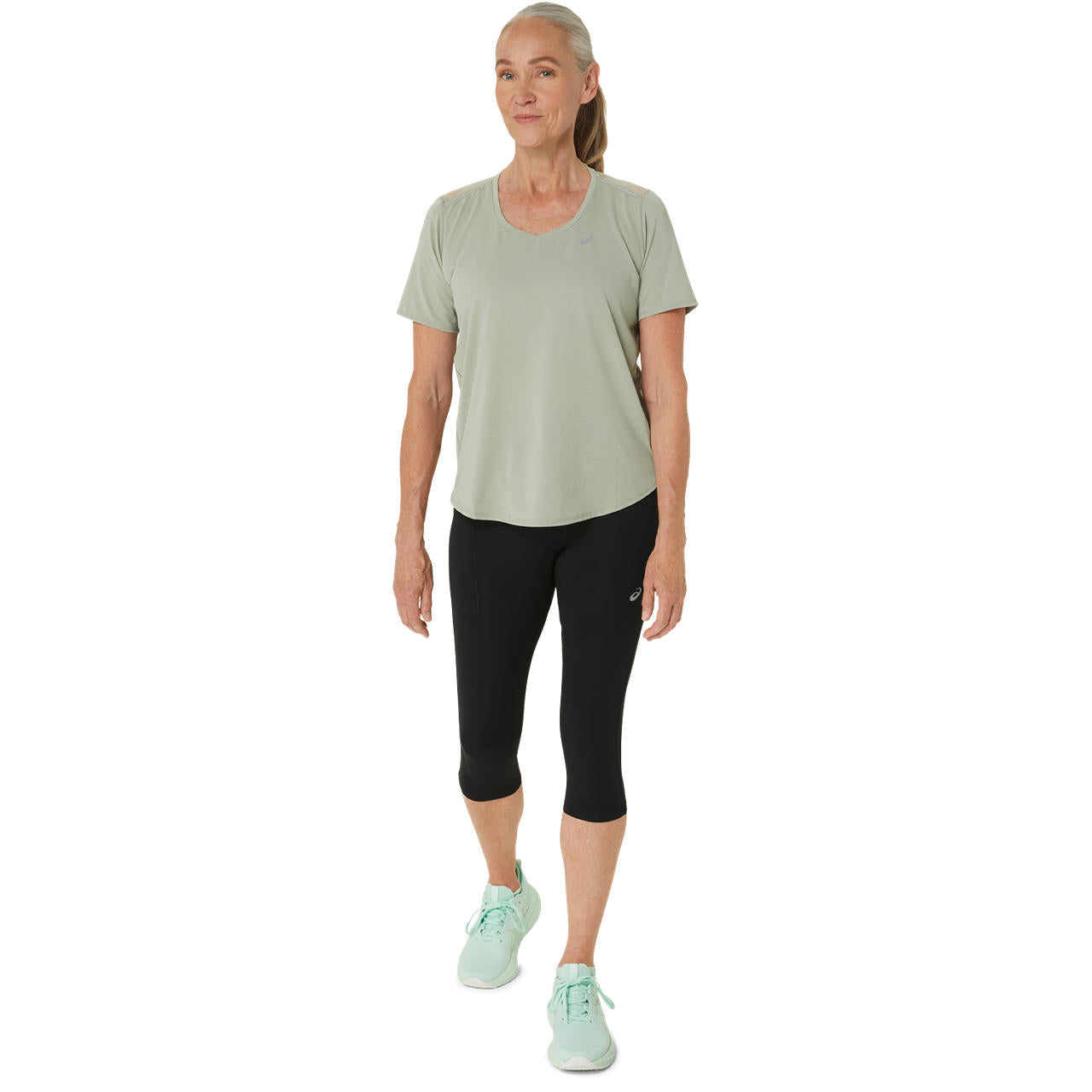 Asics Damenlaufshirt Road V-Neck SS Top - machsport – Bild 
