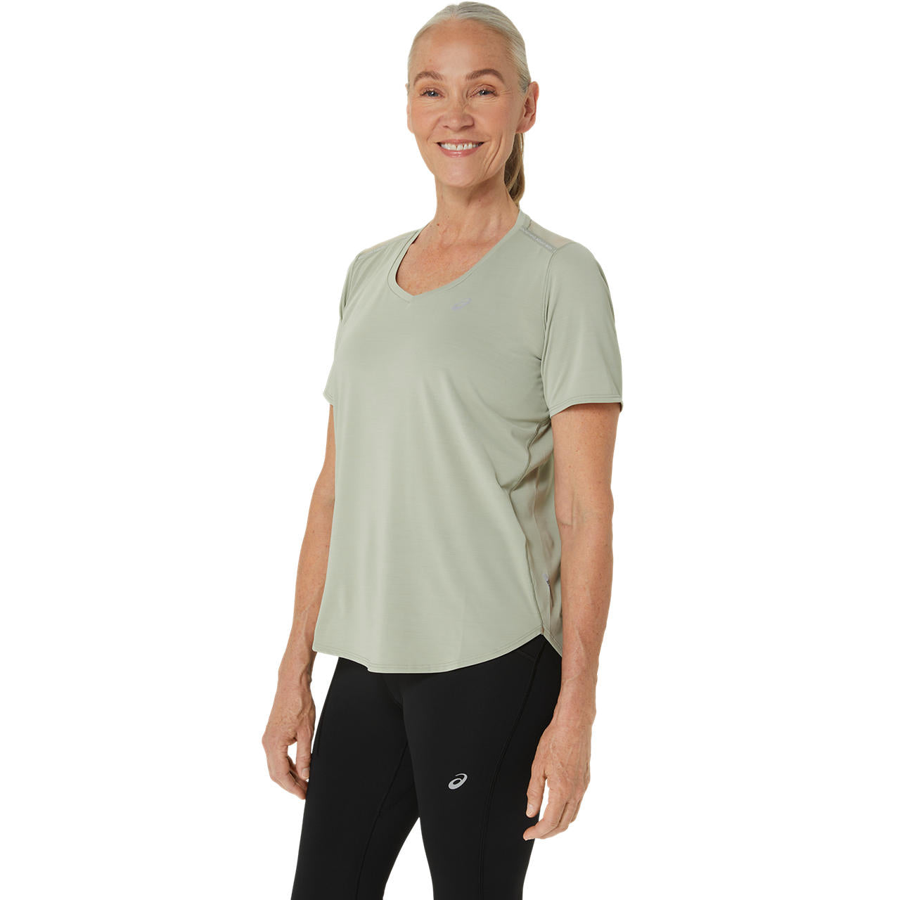 Asics Damenlaufshirt Road V-Neck SS Top - machsport – Bild 