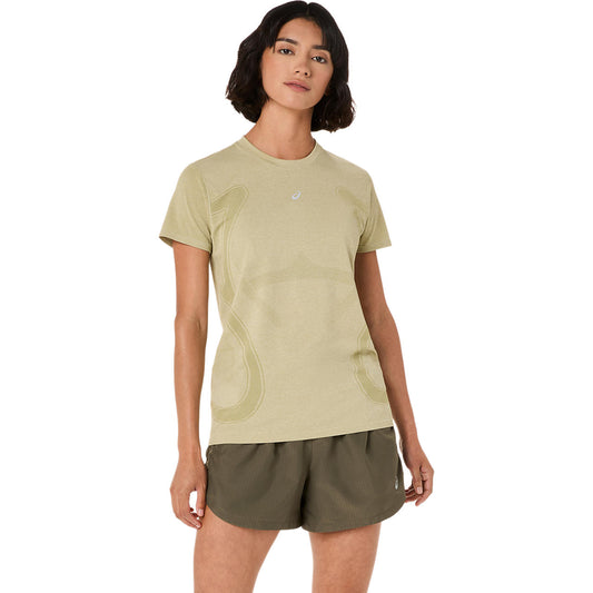Asics Roas Damenlaufshirt Seamless SS Top – grün / 34