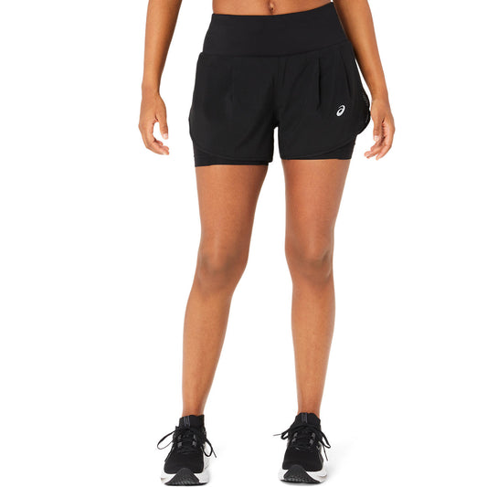 Asics Damenlaufhose Road 2-N-1 3.5IN Short – schwarz / 40
