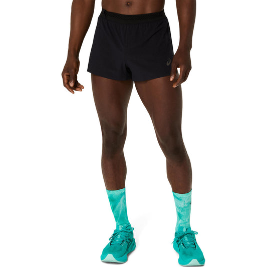 Asics Herrenlaufhose Metarun Split Short Performance black – schwarz / L