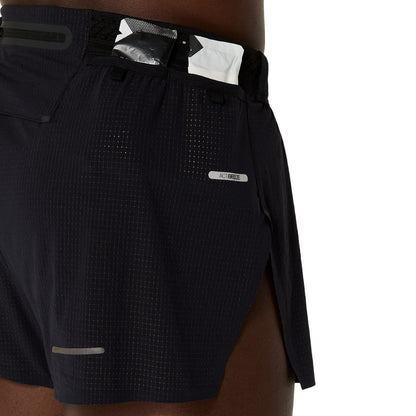 Asics Herrenlaufhose Metarun Split Short Performance black - machsport