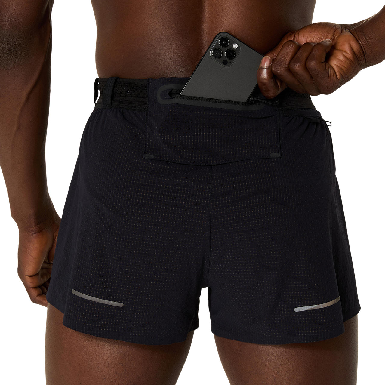Asics Herrenlaufhose Metarun Split Short Performance black - machsport