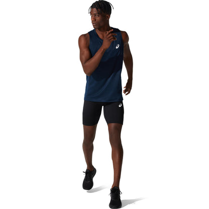 Asics Herrenlaufhose Road All Over Print Singlet - machsport