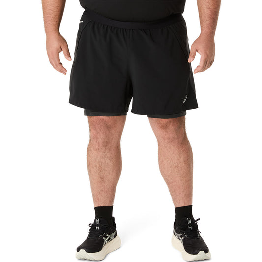 Asics Herrenshort Road 2-in-1 5in Short – schwarz / S