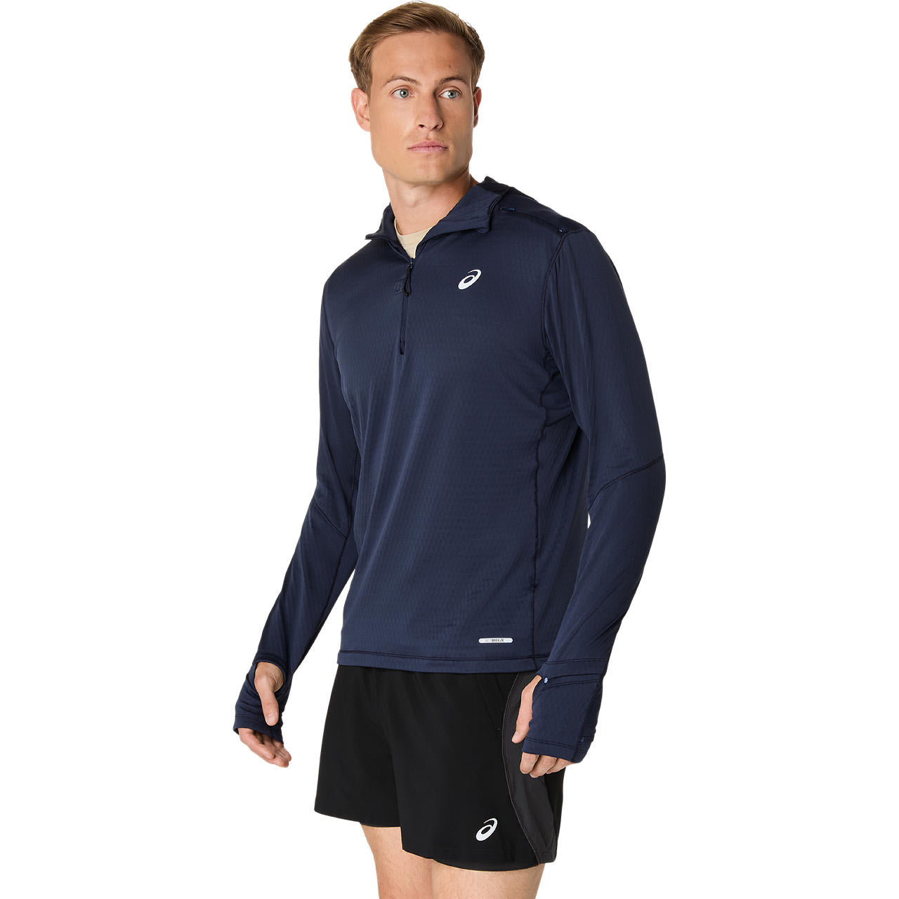 Asics Herrenlaufjacke Road Winter LS Hoodie - machsport
