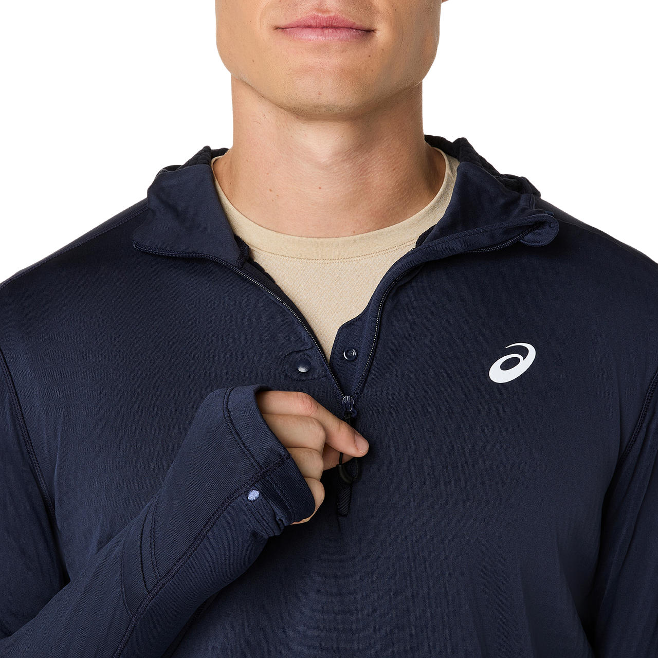 Asics Herrenlaufjacke Road Winter LS Hoodie - machsport