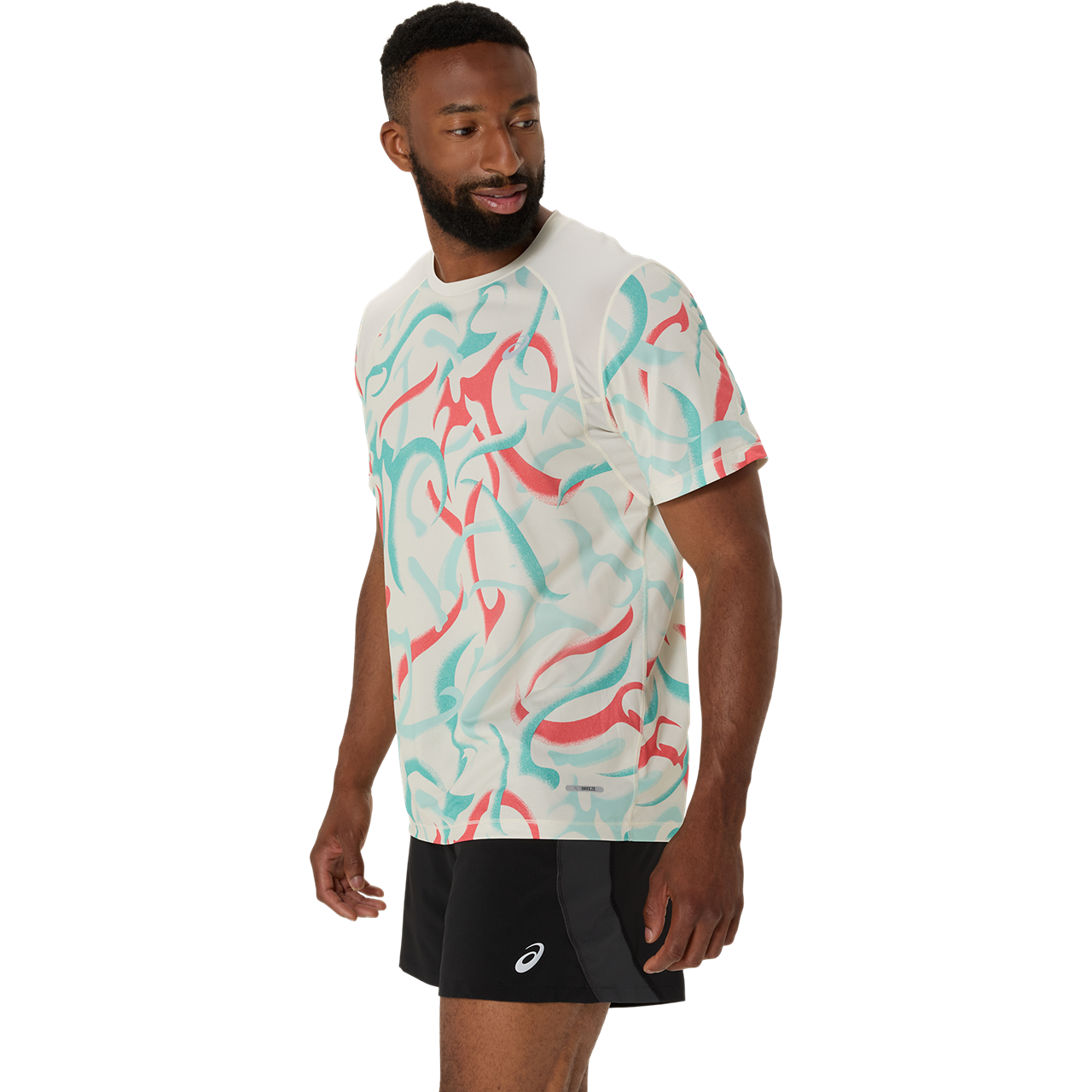 Asics Herrenlaufshirt Road All Over Print SS Top - machsport – Bild 