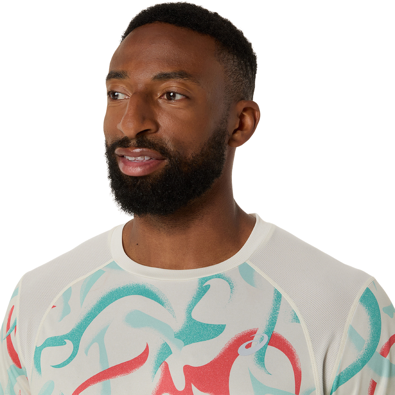 Asics Herrenlaufshirt Road All Over Print SS Top - machsport