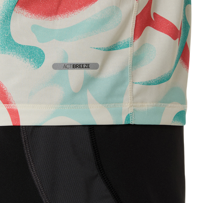 Asics Herrenlaufshirt Road All Over Print SS Top - machsport