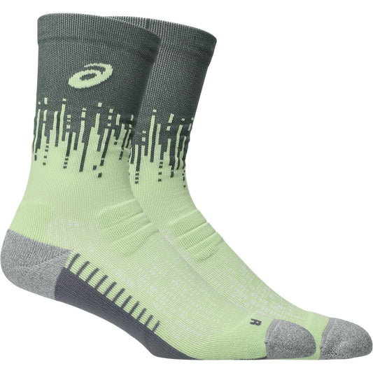 Asics Laufsocken Performance Run Sock Crew – Rückansicht – hellgrün / 35-38