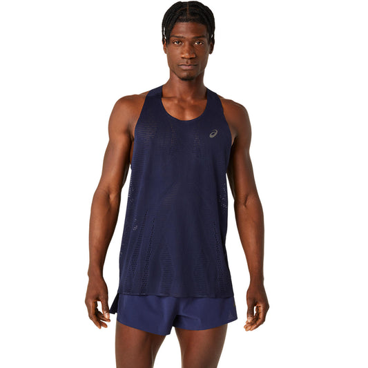 Asics Herrenlaufshirt Metarun Singlet – dunkel / L