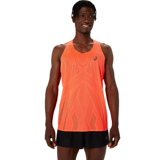 Asics Herrenshirt Metarun Singlet – orange / XL