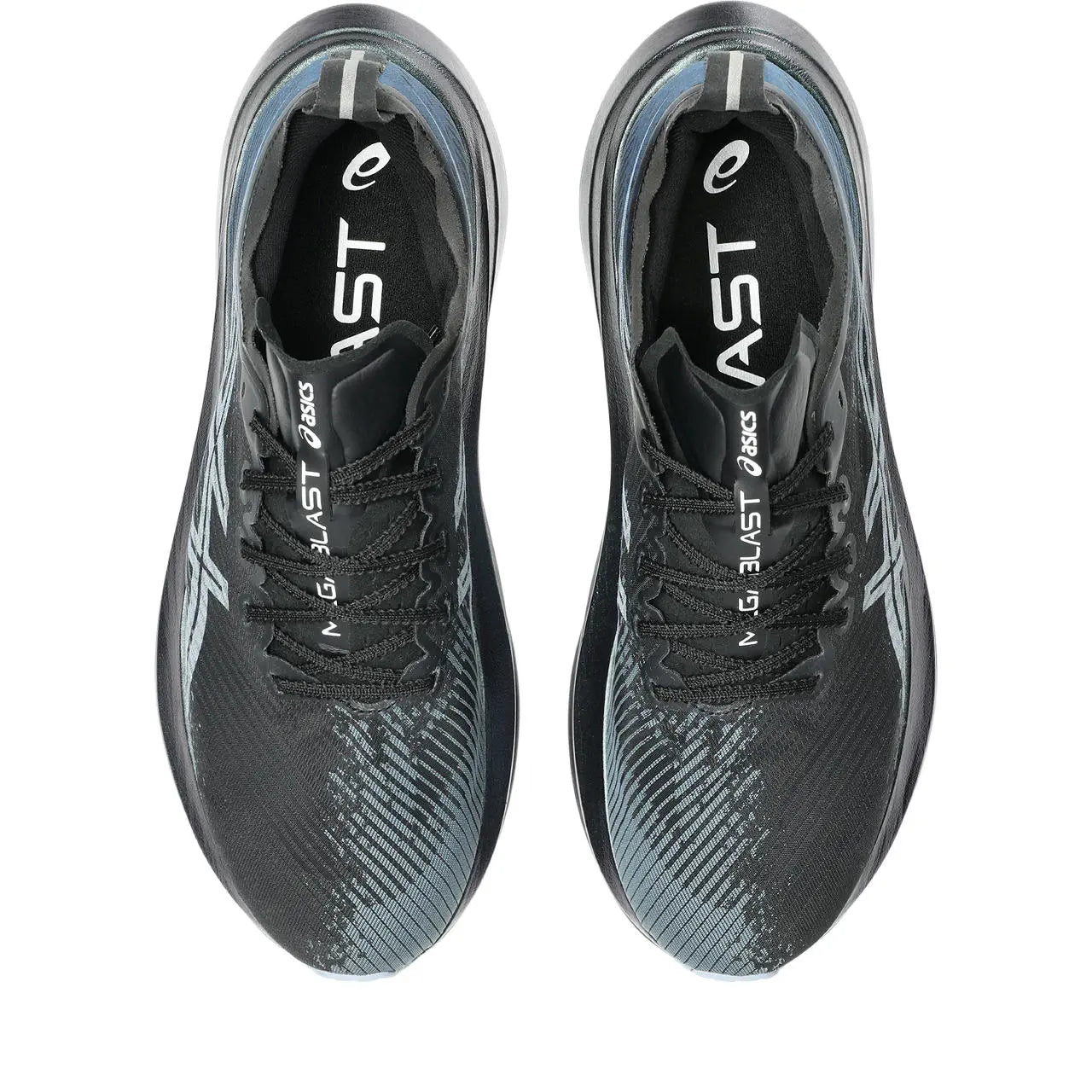 Asics Laufschuhe Megablast, neutrale Straßenlaufschuhe mit maximalem Bounce für schnell, black/white - machsport