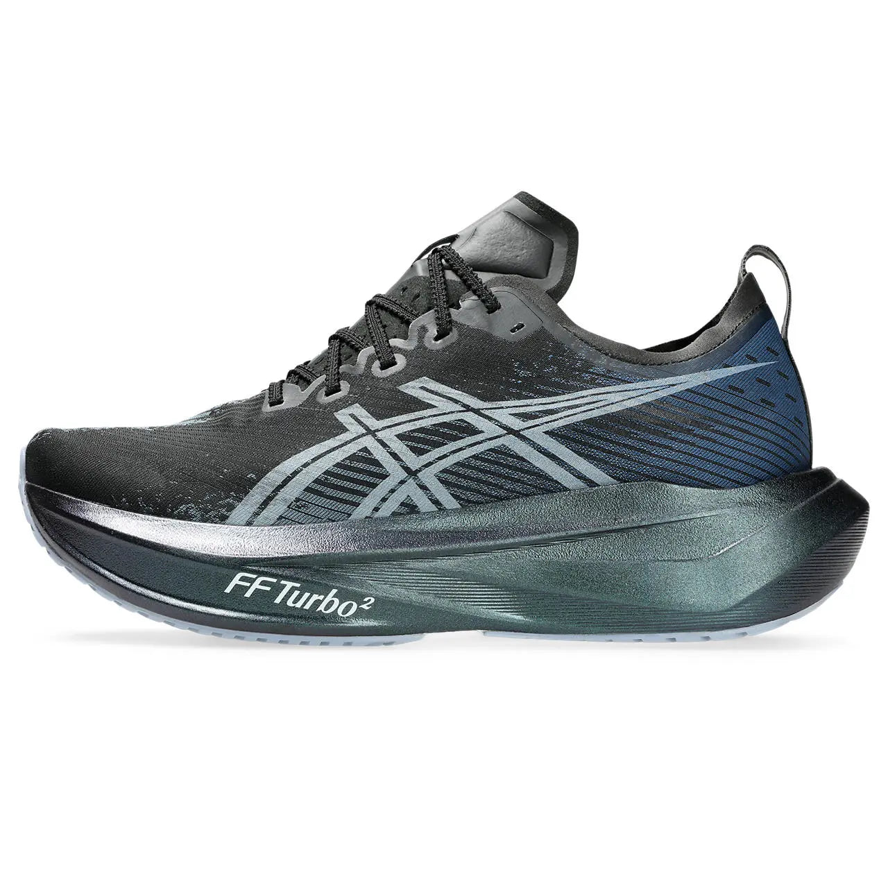 Asics Laufschuhe Megablast, neutrale Straßenlaufschuhe mit maximalem Bounce für schnell, black/white - machsport – Bild 