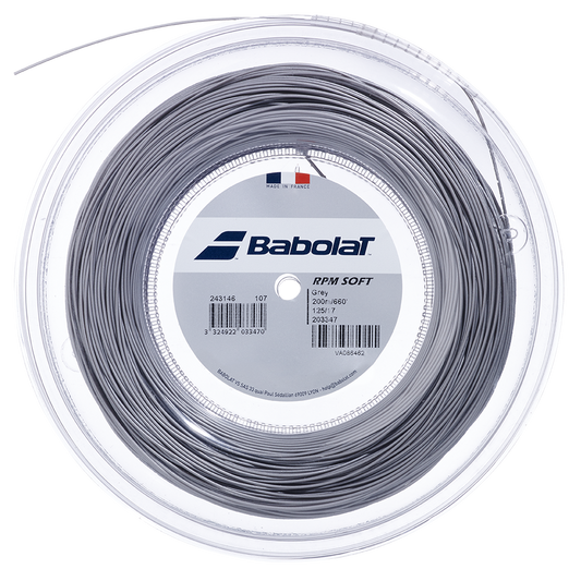 Babolat Tennissaiten RPM Soft 200 Meter, 1,25 – grau / ONE SIZE