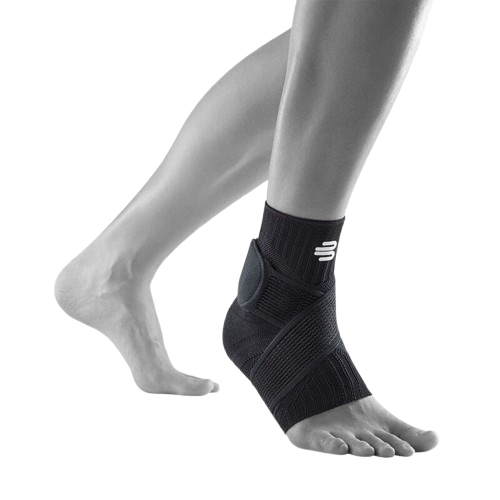 Bauerfeind Sports Ankle Support links, schwarz – schwarz / XS