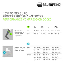 Lade das Bild in den Galerie-Viewer, Bauerfeind Run Performance Compression Socks - optimale Unterstützung, verbesserte Durchblutung &amp; Komfort für Läufer
