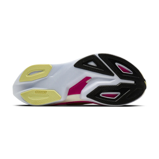 Brooks Damenlaufschuhe Hyperion Max 3 – Rückansicht – gelb / 38