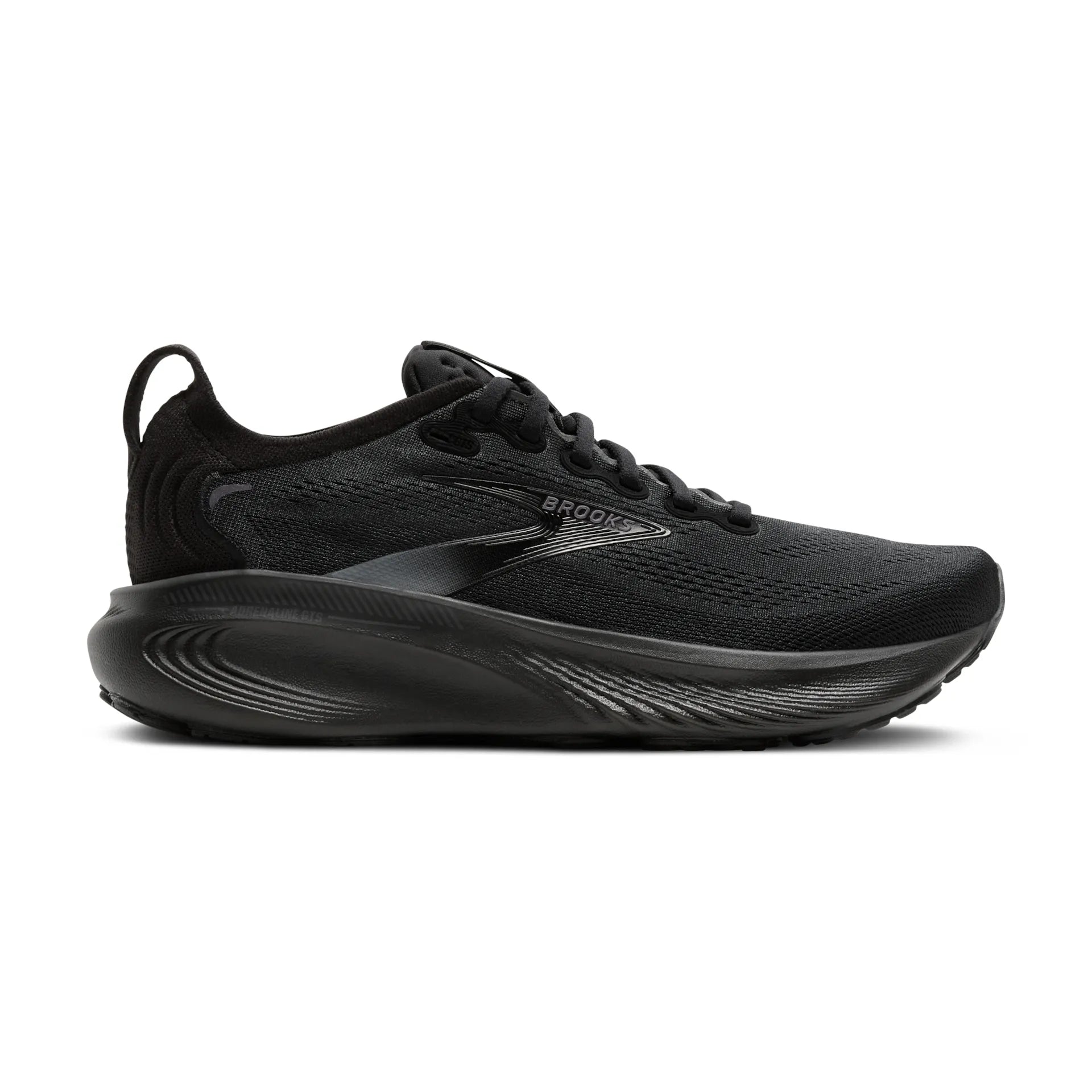 Brooks Damenlaufschuhe Adrenaline GTS 25, Stabilitätsschuh für tägliches Lauftraining mit GuideRails und DNA LOFT v3 Dämpfung, black/ebony - machsport – Bild 