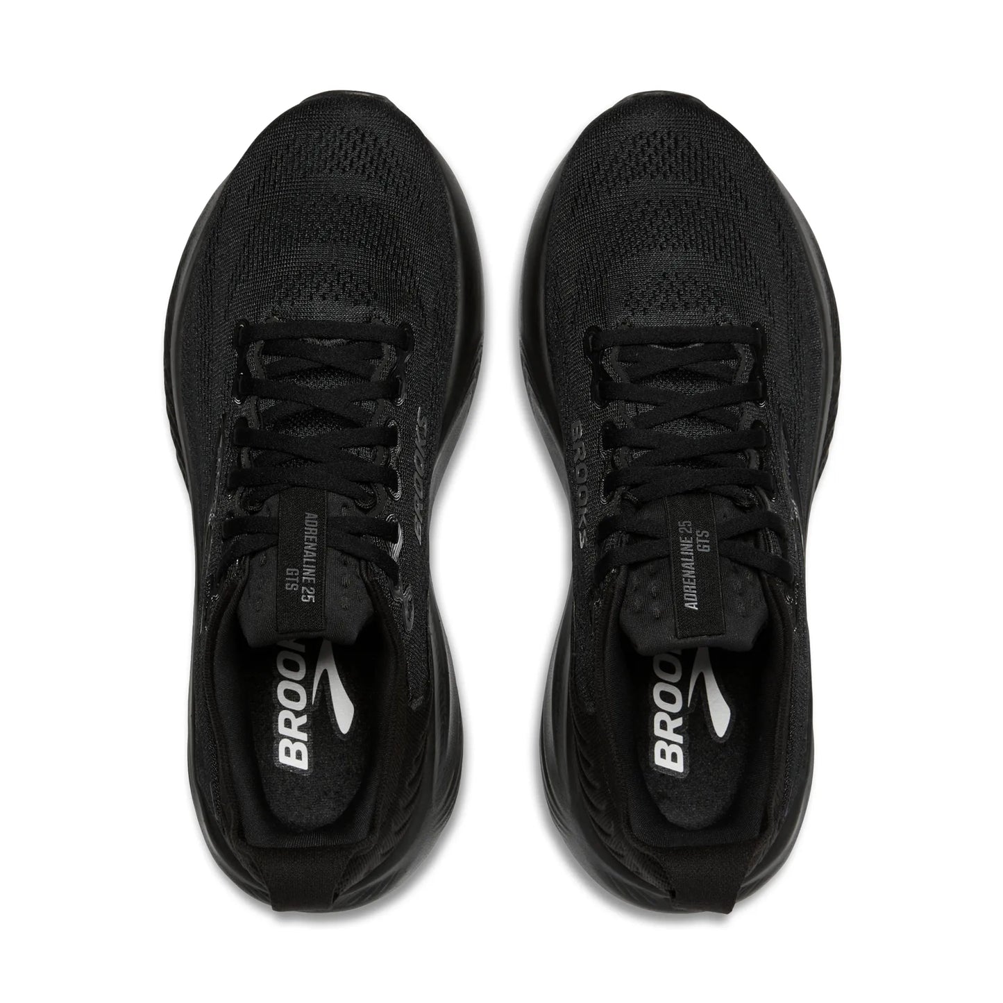Brooks Damenlaufschuhe Adrenaline GTS 25, Stabilitätsschuh für tägliches Lauftraining mit GuideRails und DNA LOFT v3 Dämpfung, black/ebony - machsport