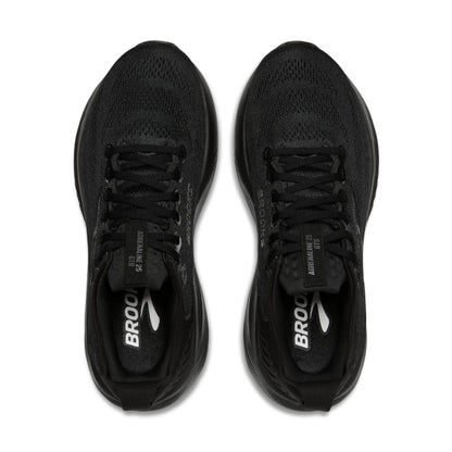 Brooks Damenlaufschuhe Adrenaline GTS 25, Stabilitätsschuh für tägliches Lauftraining mit GuideRails und DNA LOFT v3 Dämpfung, black/ebony - machsport