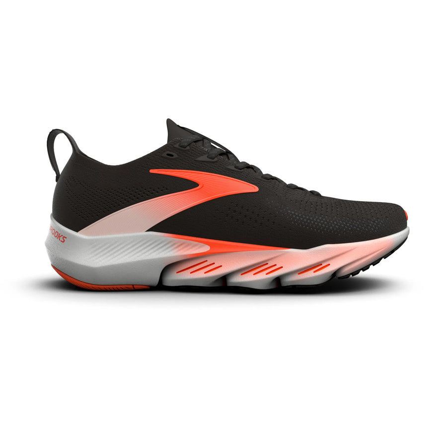 Brooks Herrenlaufschuhe Glycerin Flex Black/Orange, flexibler Laufschuh für Straße, Long Runs und Workouts - machsport