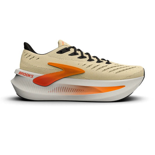Brooks Herrenlaufschuhe Glycerin Max 2 Rutabaga/Orange/Shocking Orange, maximal gedämpfter Laufschuh für Komfort und sanfte Übergänge