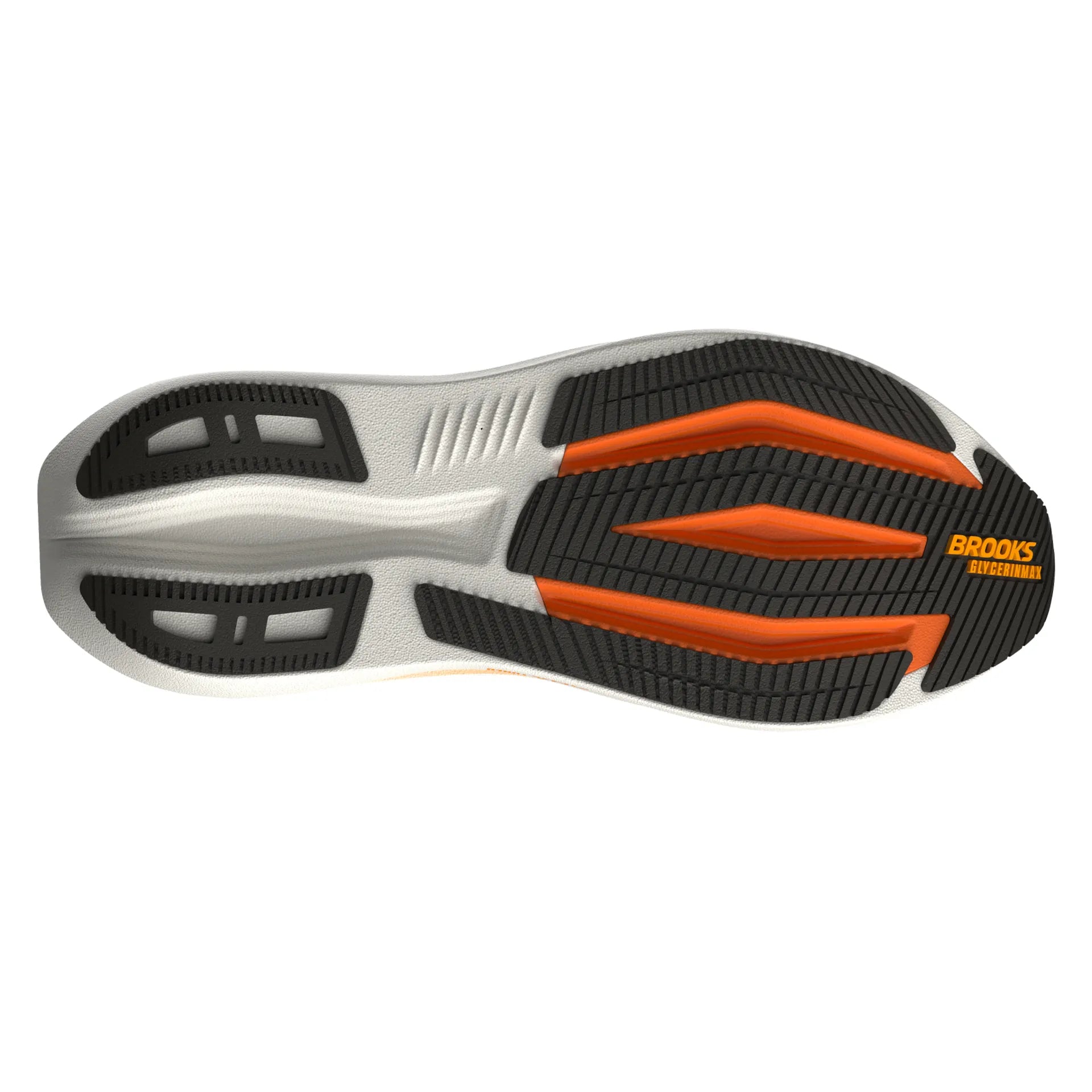 Brooks Herrenlaufschuhe Glycerin Max 2 Rutabaga/Orange/Shocking Orange, maximal gedämpfter Laufschuh für Komfort und sanfte Übergänge – Bild 
