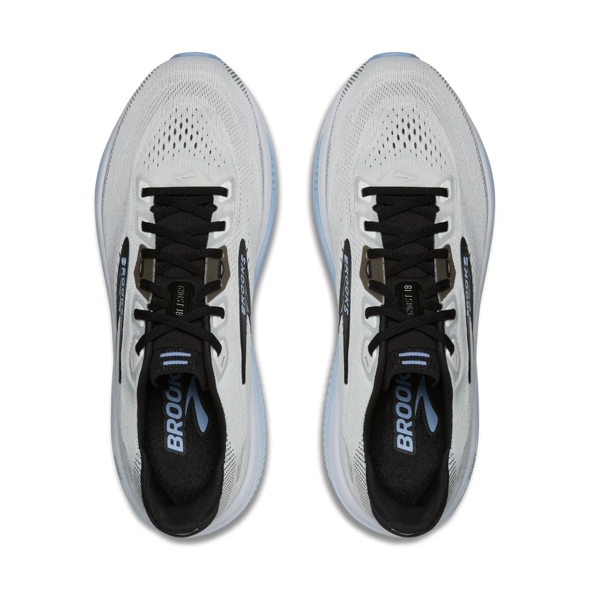 Brooks Herrenlaufschuhe Ghost 18 White/Black/Open Air, neutraler Straßenlaufschuh mit ausgewogener Dämpfung – Bild 