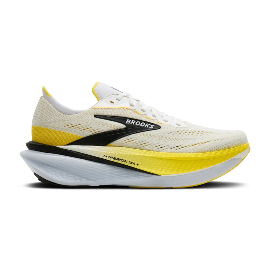 Brooks Herrenlaufschuhe Hyperion Max 4, White/Cyber Yellow/Black