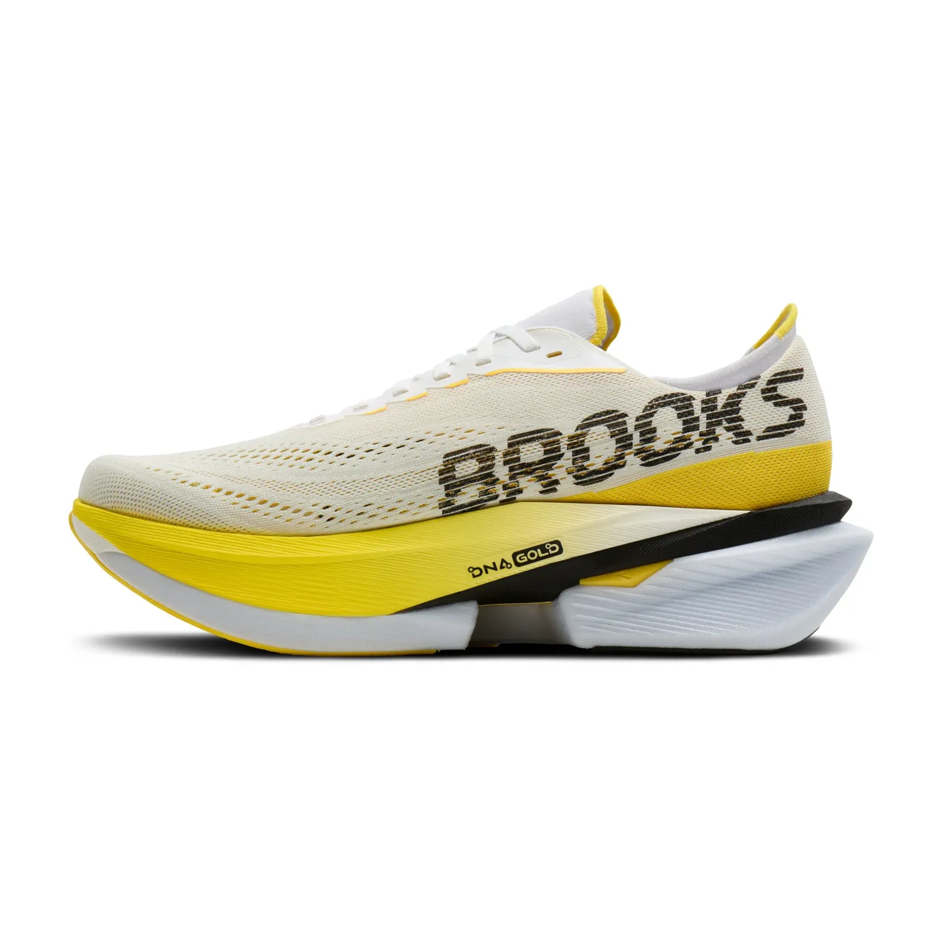 Brooks Herrenlaufschuhe Hyperion Max 4, White/Cyber Yellow/Black – Bild 