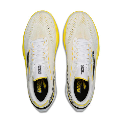 Brooks Herrenlaufschuhe Hyperion Max 4, White/Cyber Yellow/Black