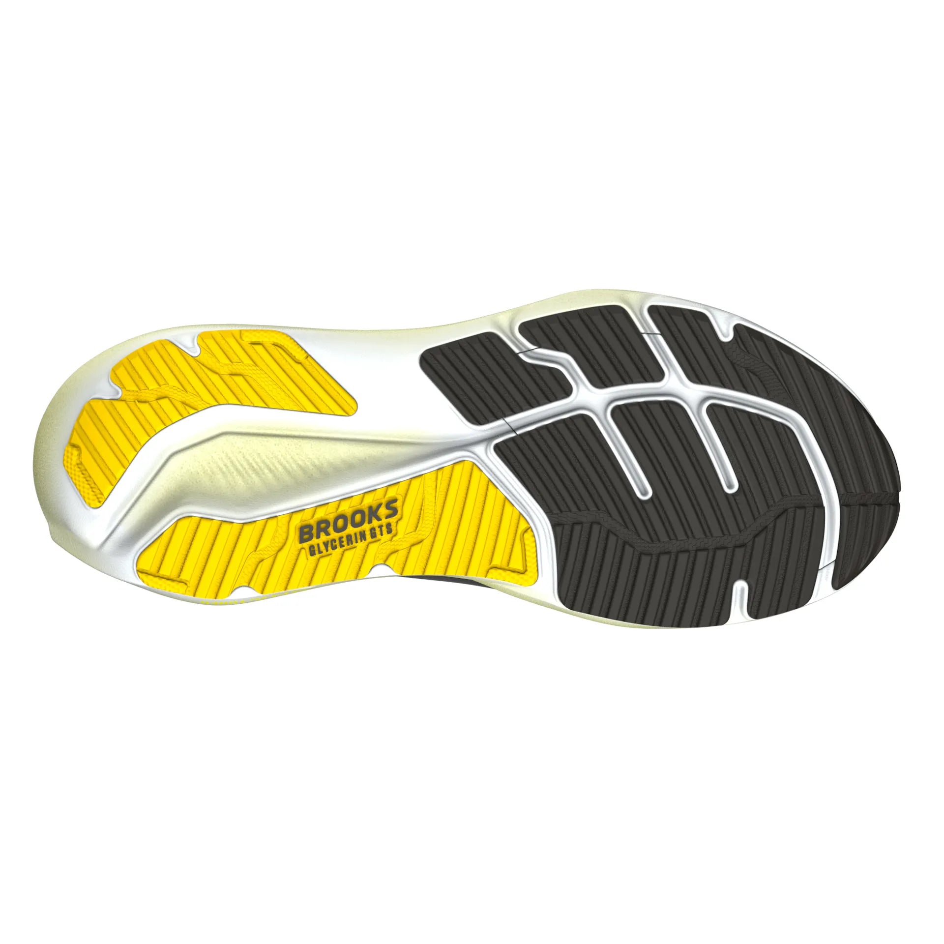 Brooks Herrenlaufschuhe Glycerin 23 GTS Black/Cyber Yellow/Nightlife, Stabilitätsschuh mit GuideRails Support – Bild 