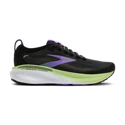 Brooks Damenlaufschuhe Adrenaline GTS 25 Black/Blackened Pearl/Purple, Stabilitätsschuh mit GuideRails Support