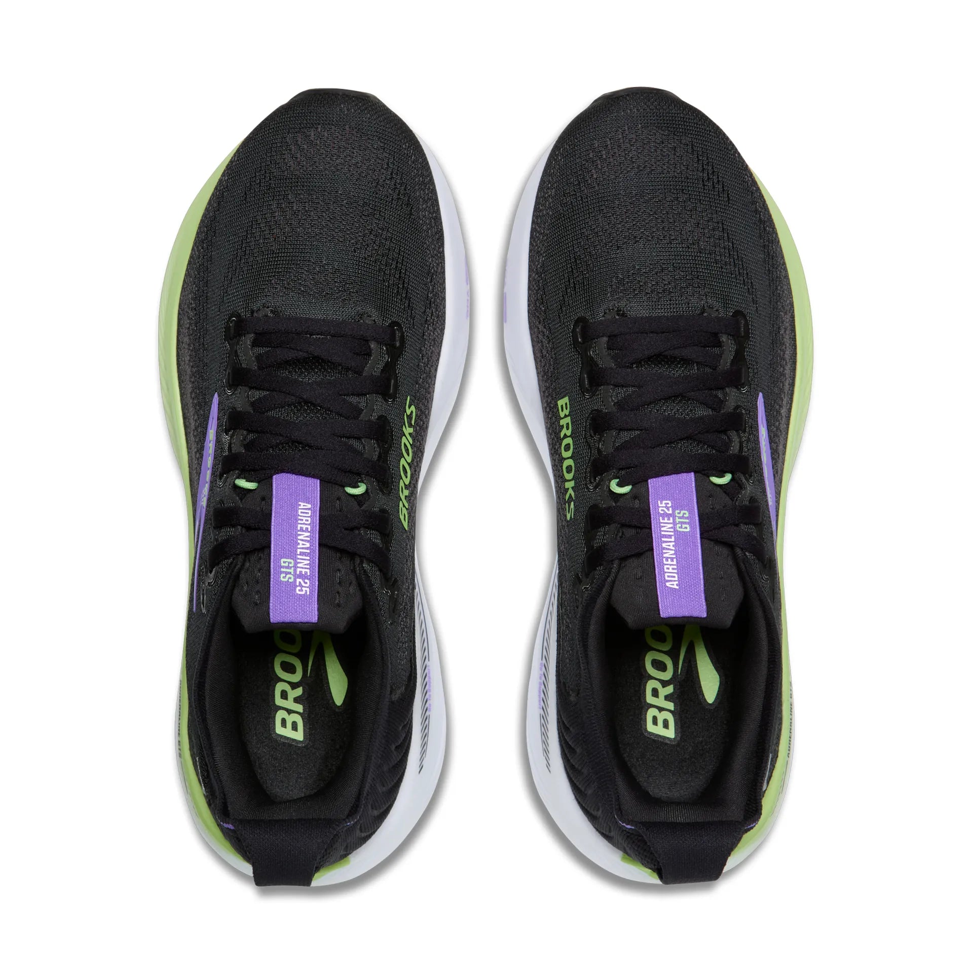 Brooks Damenlaufschuhe Adrenaline GTS 25 Black/Blackened Pearl/Purple, Stabilitätsschuh mit GuideRails Support – Bild 