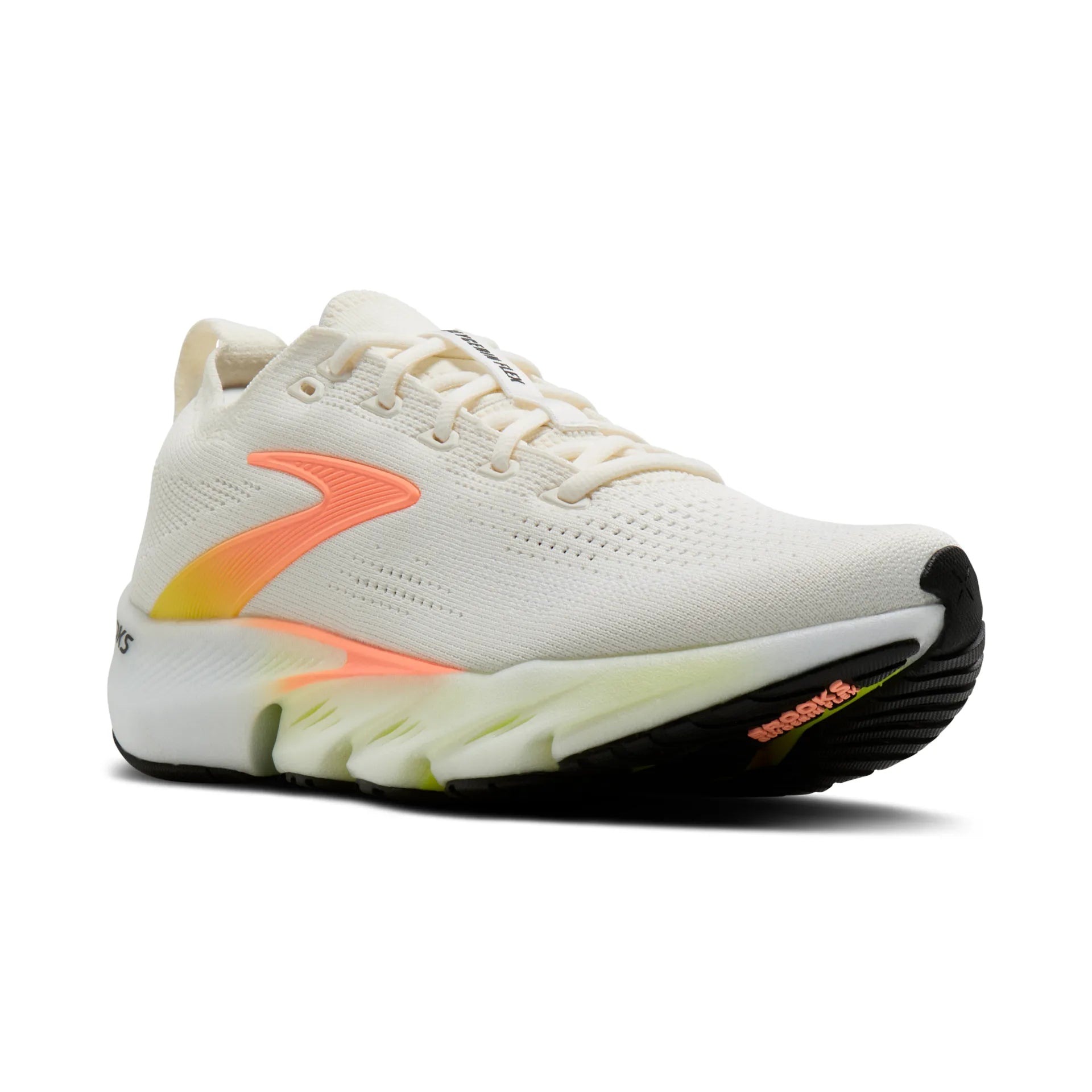 Brooks Damenlaufschuhe Glycerin Flex White/Peach/Nightlife, flexibler Laufschuh für Straße, Long Runs und Workouts – Bild 