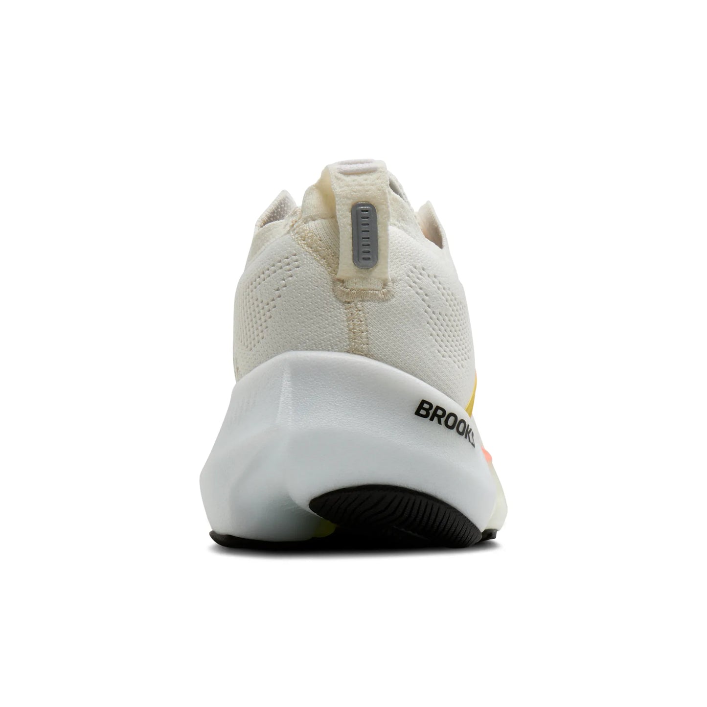 Brooks Damenlaufschuhe Glycerin Flex White/Peach/Nightlife, flexibler Laufschuh für Straße, Long Runs und Workouts
