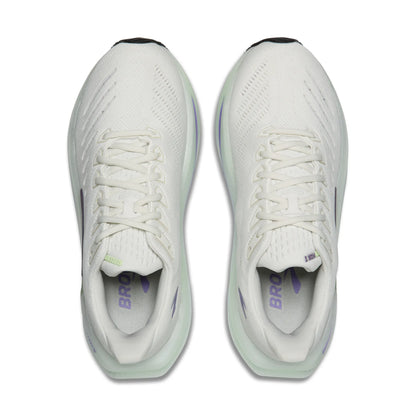 Brooks Damenlaufschuhe Glycerin Max 2 Bluewash/Purple Hebe/Green, maximal gedämpfter Laufschuh für Komfort und fließende Übergänge