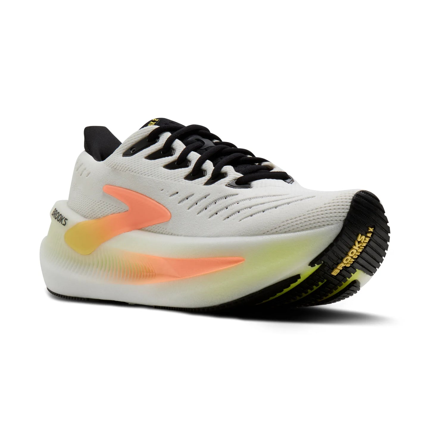 Brooks Damenlaufschuhe Glycerin Max 2, White/Cyber Yellow/Nightlife
