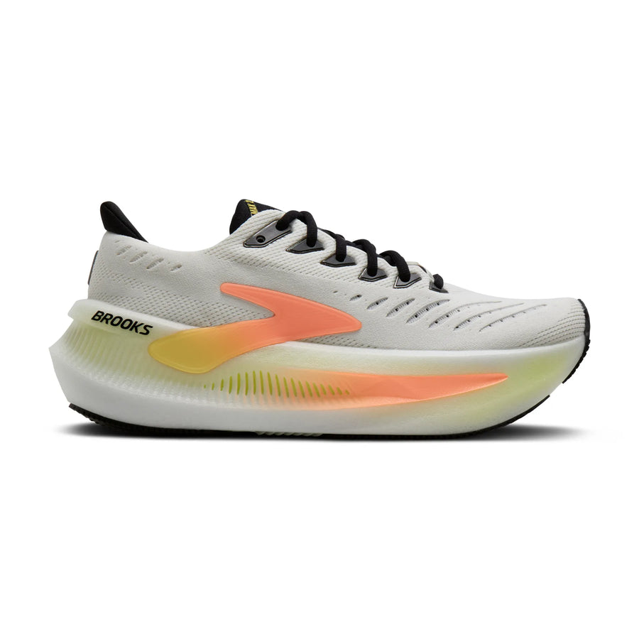 Brooks Damenlaufschuhe Glycerin Max 2, White/Cyber Yellow/Nightlife