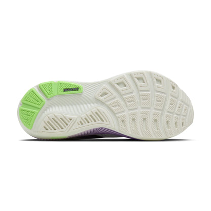 Brooks Damenlaufschuhe Ghost 18, White/Purple Hebe/Green - machsport