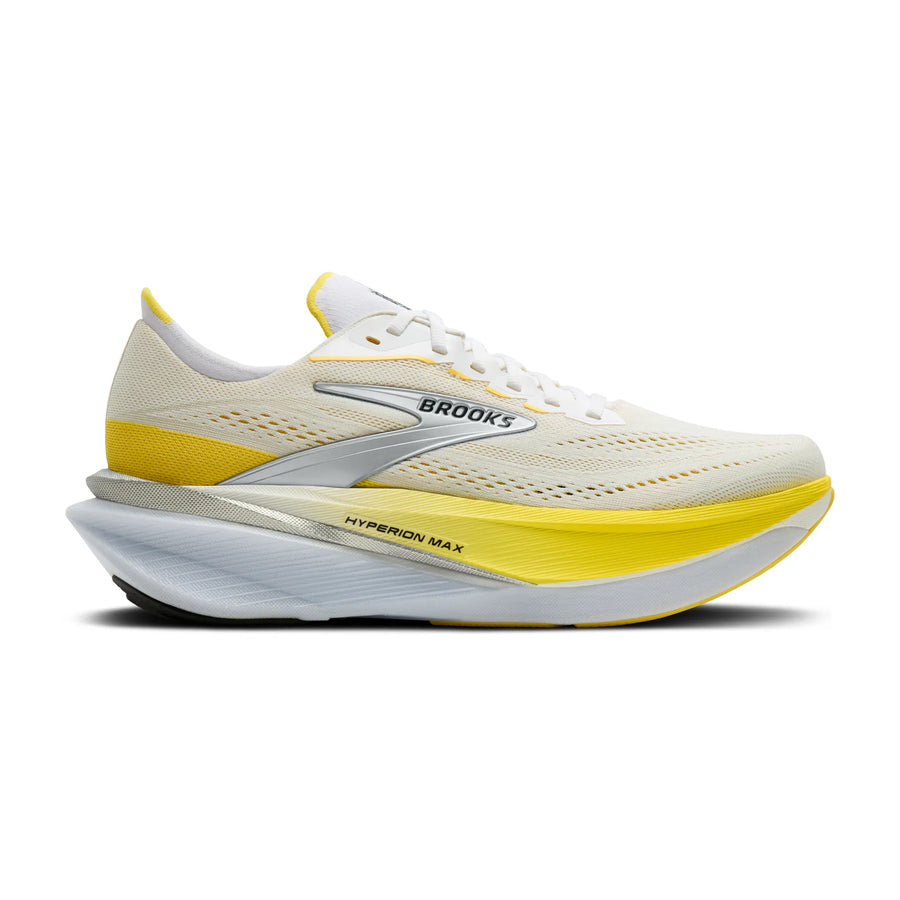 Brooks Damenlaufschuhe Hyperion Max 4, White/Cyber Yellow/Black