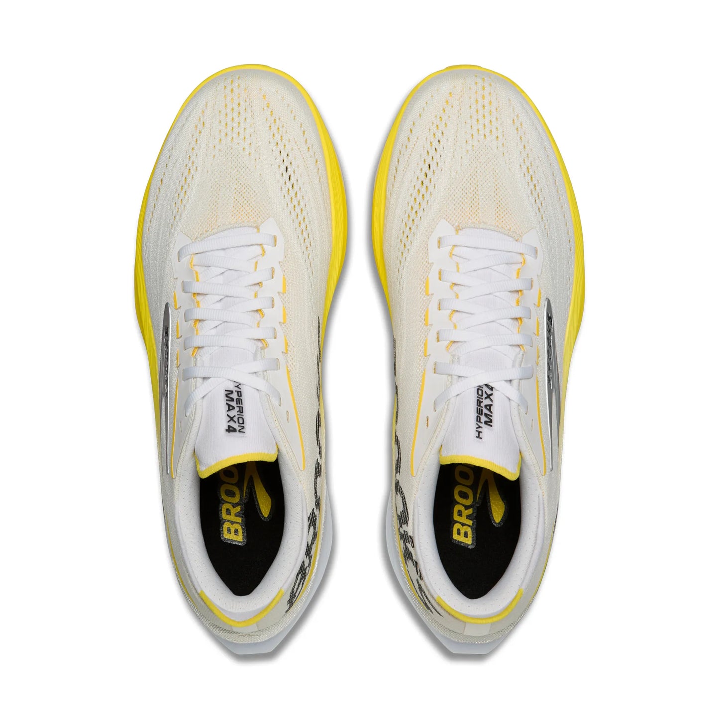 Brooks Damenlaufschuhe Hyperion Max 4, White/Cyber Yellow/Black