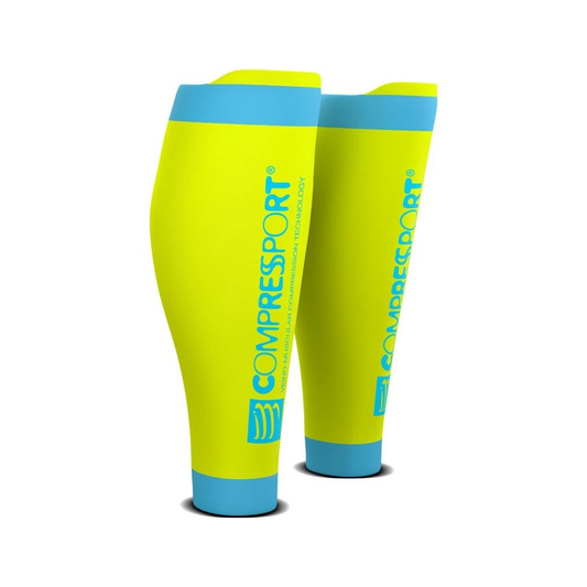 Compressport Kompressionsstulpen Calf R2 v2 – gelb / 4