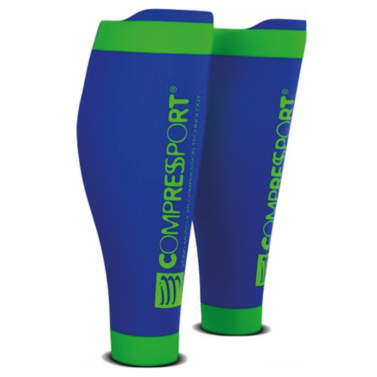 Compressport Kompressionsstulpen Calf R2V2 BLAU – blau / 3
