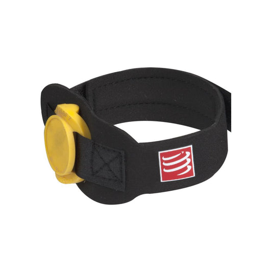 Compressport Fußband Timing Chipband – schwarz / ONE SIZE