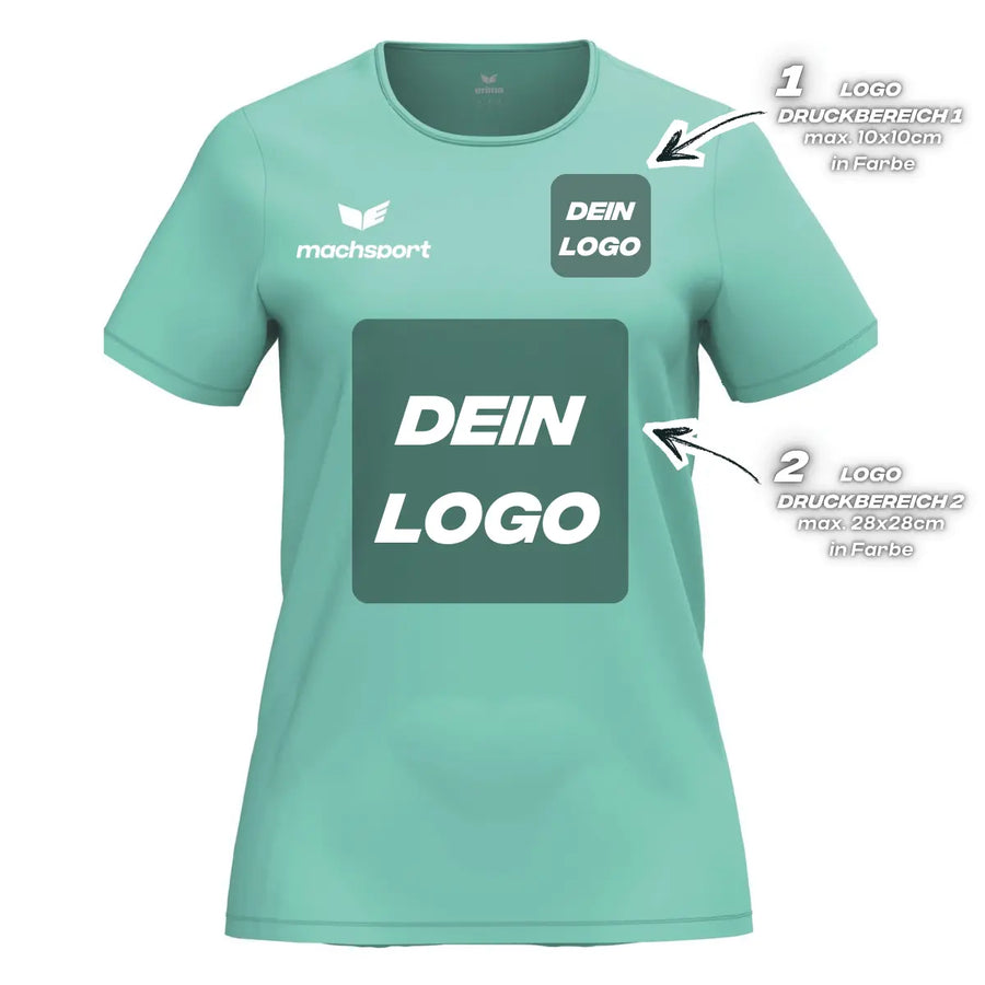 Erima Damenlaufshirt Intro Funktionsteamshirt, mint - machsport