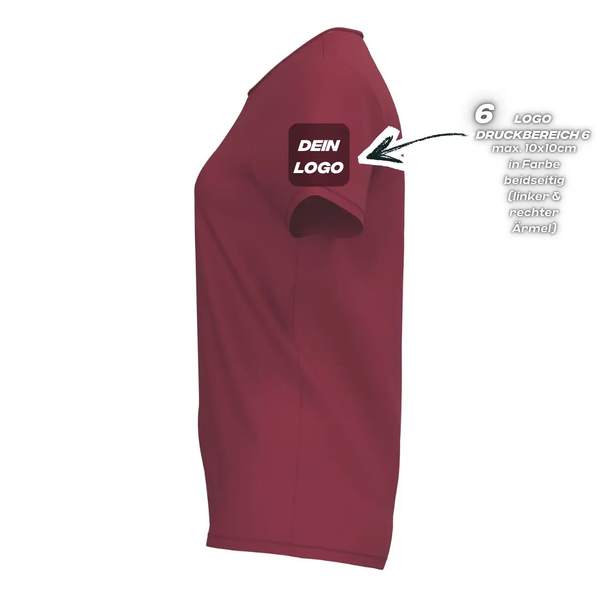 Erima Damenlaufshirt Intro Funktionsteamshirt, new bordeaux - machsport