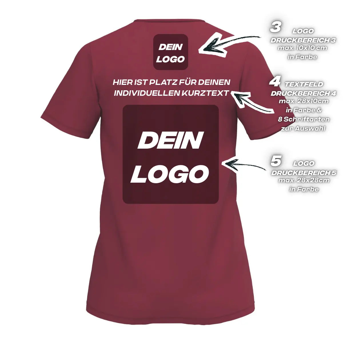 Erima Damenlaufshirt Intro Funktionsteamshirt, new bordeaux - machsport – Bild 